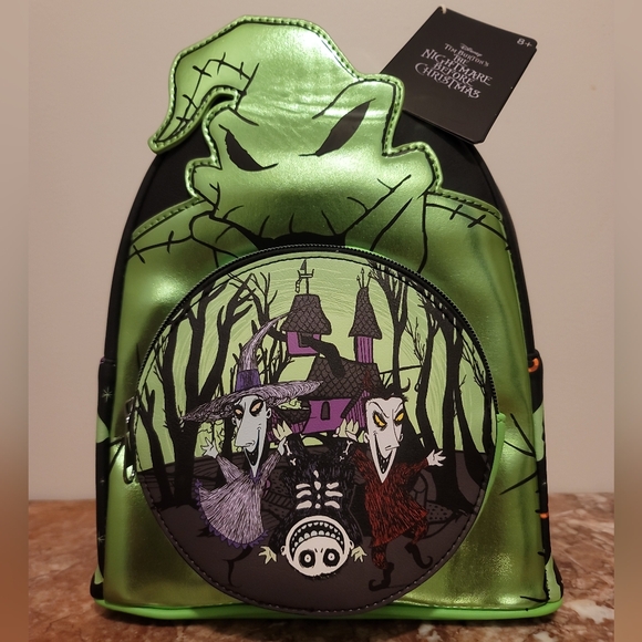 NWT Loungefly The Nightmare Before Christmas Oogie Boogie Metallic Mini Backpack - Picture 5 of 9